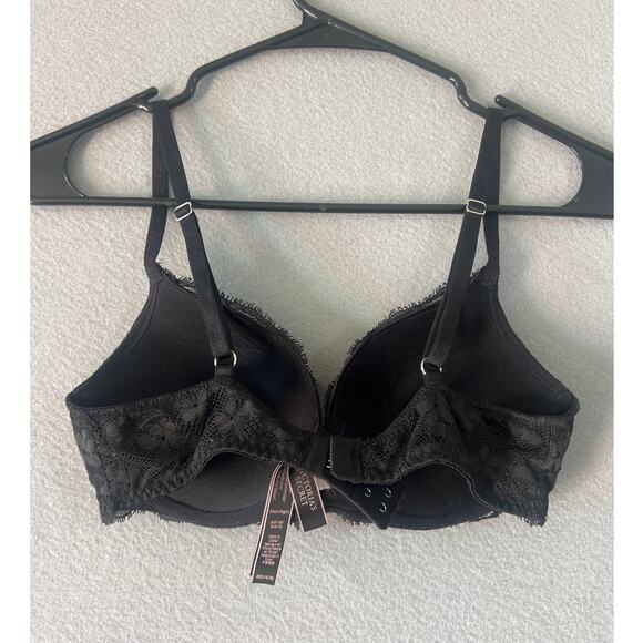 Victoria Secret Bra Women's 32C Wired Padded Lace Floral - Picture 4 of 4